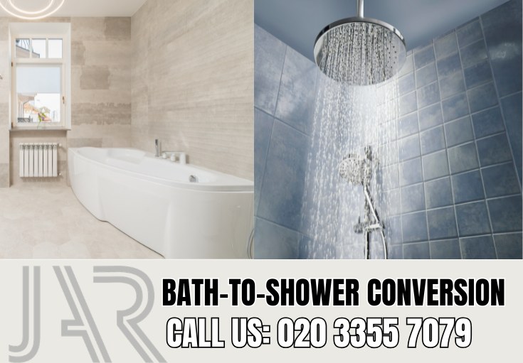 Bath to Shower Conversion by Brentford Bathroom Fitters